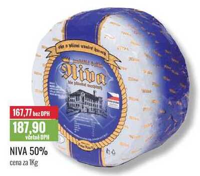 NIVA 50% cena za 1Kg 
