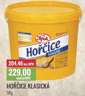 HOŘČICE KLASICKÁ 5Kg