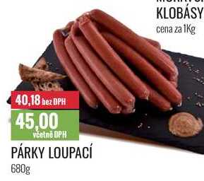 PÁRKY LOUPACÍ 680g