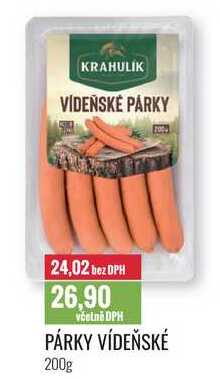 PÁRKY VÍDEŇSKÉ 200g