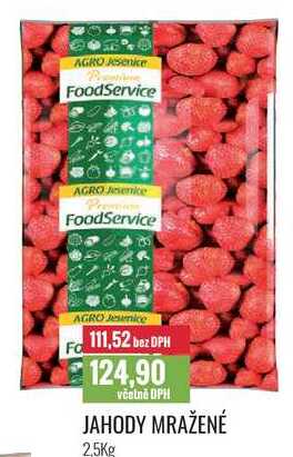JAHODY MRAŽENÉ 2,5Kg 