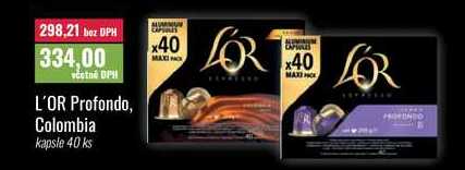 L'OR Profondo, Colombia kapsle 40 ks