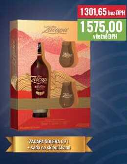 ZACAPA SOLERA 0,7 l + sada se skleničkami 