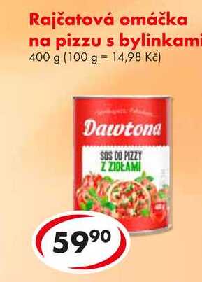Rajčatová omáčka na pizzu s bylinkami, 400 g