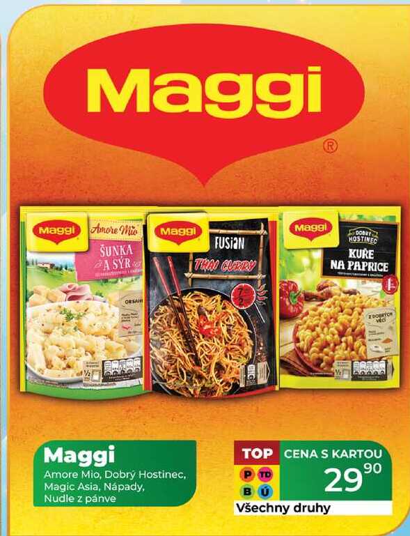 Maggi Amore Mio, Dobrý Hostinec, Magic Asia, Nápady, Nudle z pánve