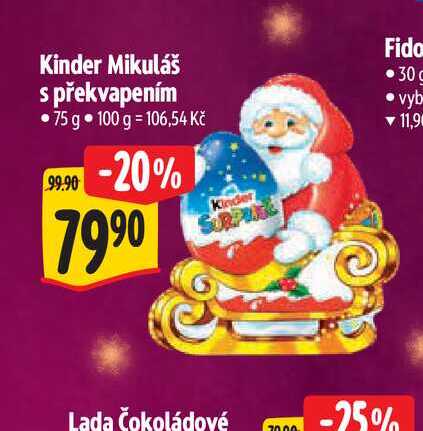 Kinder Mikuláš s překvapením 75 g 