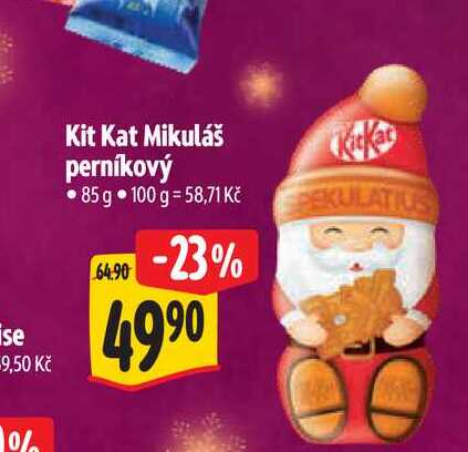  Kit Kat Mikuláš perníkový  85 g 