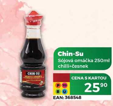 Chin-Su Sójová omáčka 250ml chilli+česnek