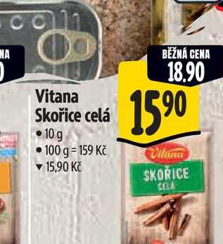 Vitana Skořice celá 10 g