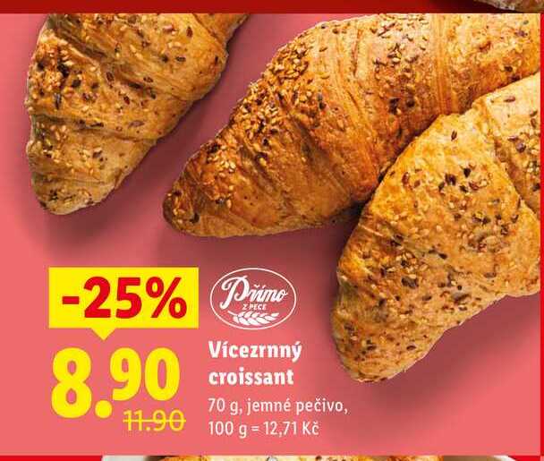 Vícezrnný croissant, 70 g