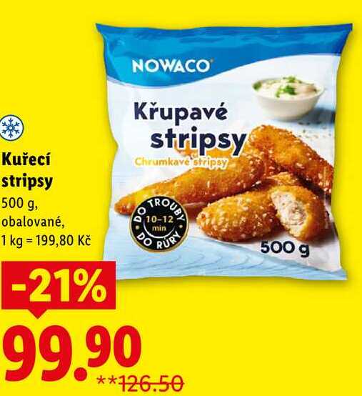 Kuřecí stripsy, 500 g
