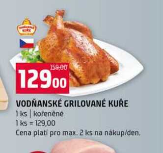 Vodňanské grilované kuře 1ks