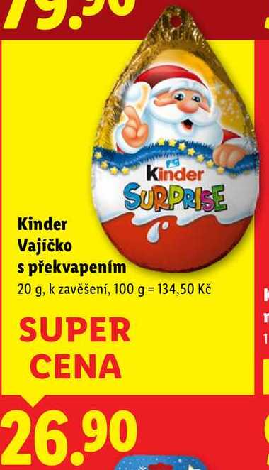 Kinder Vajíčko s překvapením, 20 g