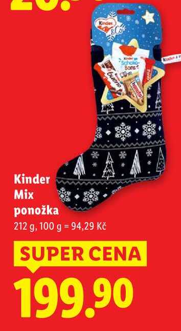 Kinder Mix ponožka, 212 g
