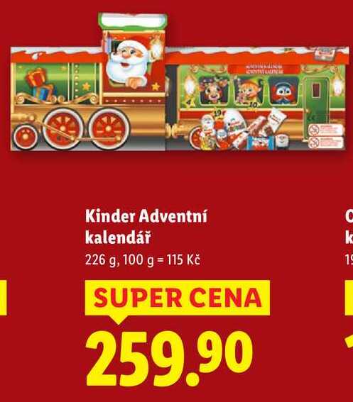 Kinder Adventní kalendář, 226 g