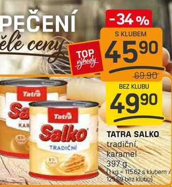 TATRA SALKO tradiční, karamel 397 g