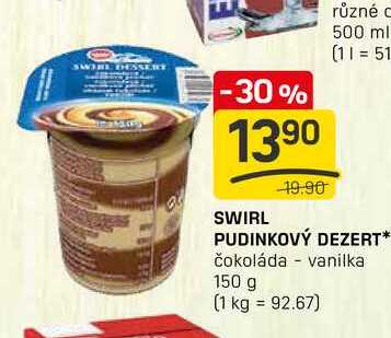 PUDINKOVÝ DEZERT čokoláda vanilka 150 g