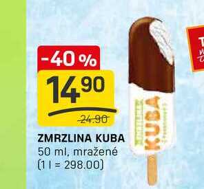 ZMRZLINA KUBA 50 ml, mražené