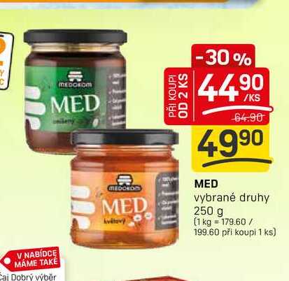 MED vybrané druhy 250 g