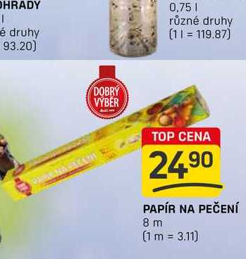 PAPÍR NA PEČENÍ 8 m