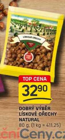 DOBRÝ VÝBĚR LÍSKOVÉ OŘECHY NATURAL 80 g