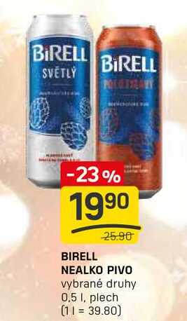 BIRELL NEALKO PIVO vybrané druhy 0,5l, plech