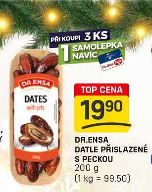 DR.ENSA DATLE PŘISLAZENÉ S PECKOU 200 g