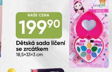 Dětská sada líčení se zrcátkem 18,5×33×3 cm 