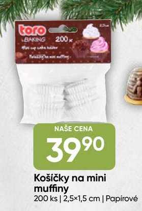 Košíčky na mini muffiny 200 ks