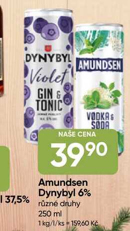 Amundsen Dynybyl 6% různé druhy 250 ml