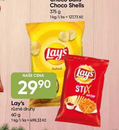Lay's různé druhy 60 g