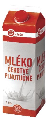 VÁŠ VÝBĚR Mléko čerstvé, 1 l