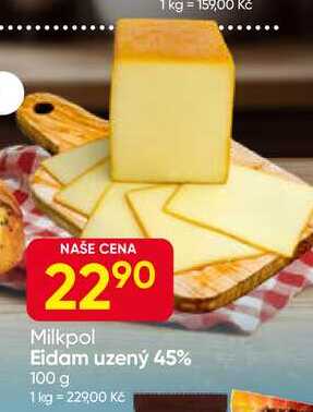 Milkpol Eidam uzený 45% 100 g 