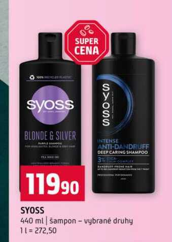 Syoss 440 ml šampon vybrané druhy
