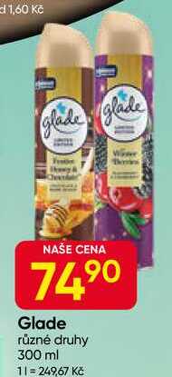 Glade rozprašovač různé druhy 300 ml