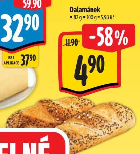 Dalamánek, 82 g