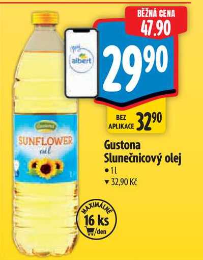 Gustona Slunečnicový olej, 1 l