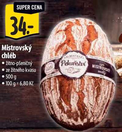 Mistrovský chléb, 500 g