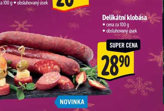  Delikátní klobása  100 g 