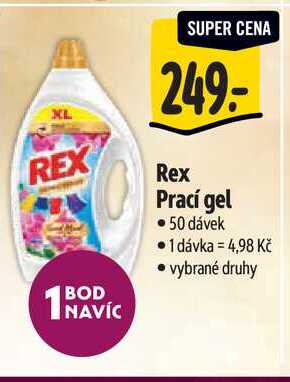 Rex Prací gel, 50 dávek