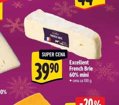   Excellent French Brie 60% mini 100 g