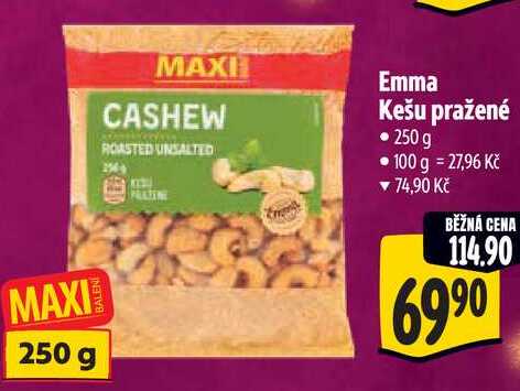 Emma Kešu pražené, 250 g 