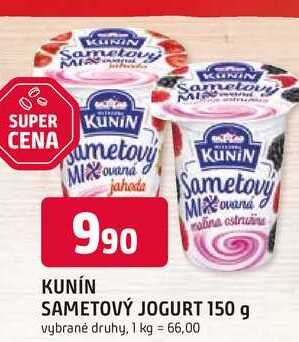 KUNÍN SAMETOVÝ JOGURT 150 g