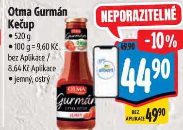 Otma Gurmán Kečup, 520 g