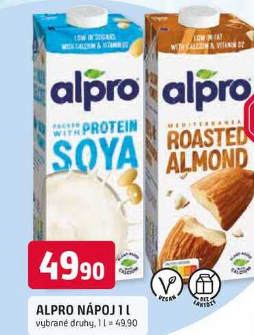 ALPRO NÁPOJ 1L vybrané druhy