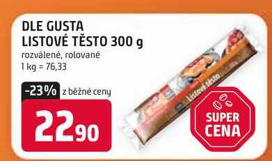 DLE GUSTA LISTOVÉ TĚSTO 300 g