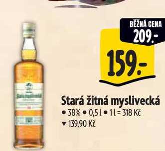  Stará žitná myslivecká, 0,5 l