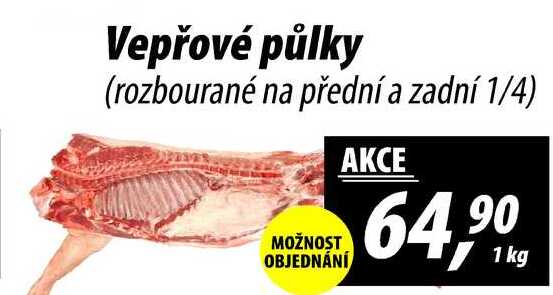 Vepřové půlky (rozbourané na přední a zadní 1/4), 1 kg