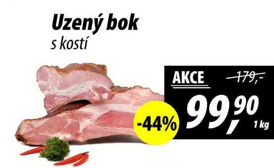 Uzený bok s kostí, 1 kg