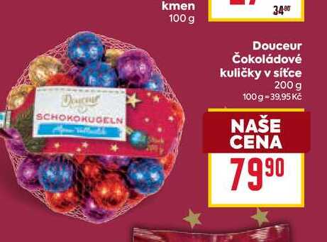 Douceur Čokoládové kuličky v síťce 200 g
